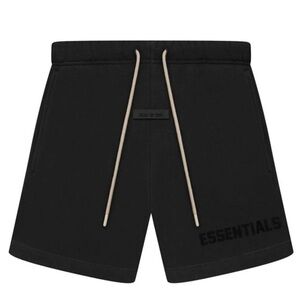 Fear of God ESSENTIALS Jet Black Shorts Size S NWT